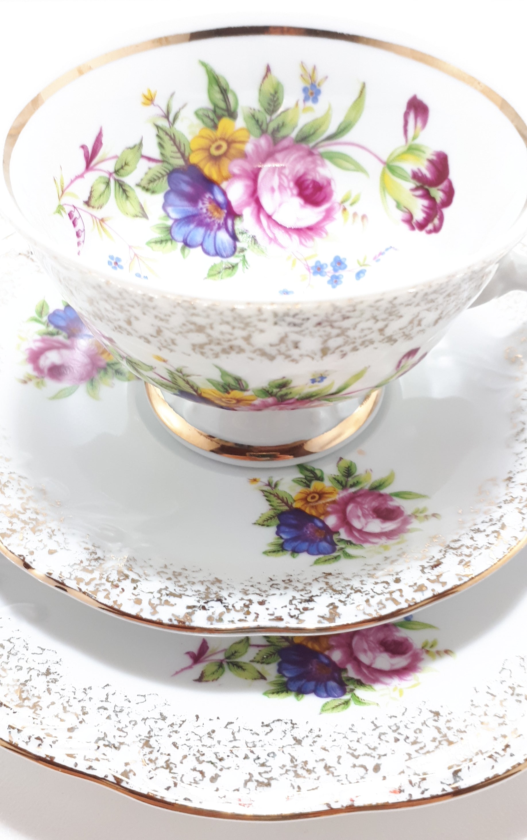 Exquisite Wawel (Made in Poland) Tea Trio