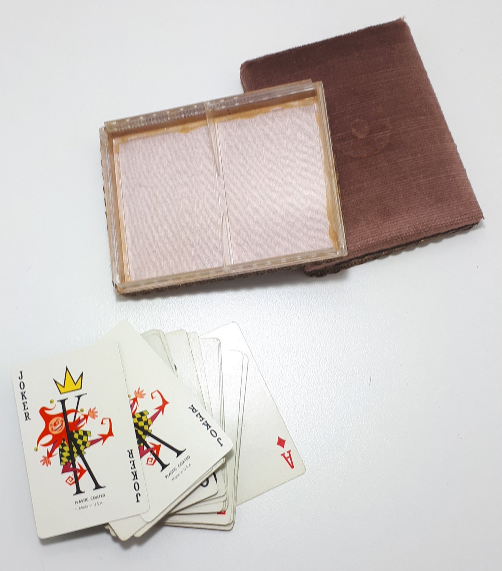 1960’s Stardust Playing Cards In Original Acrylic Box