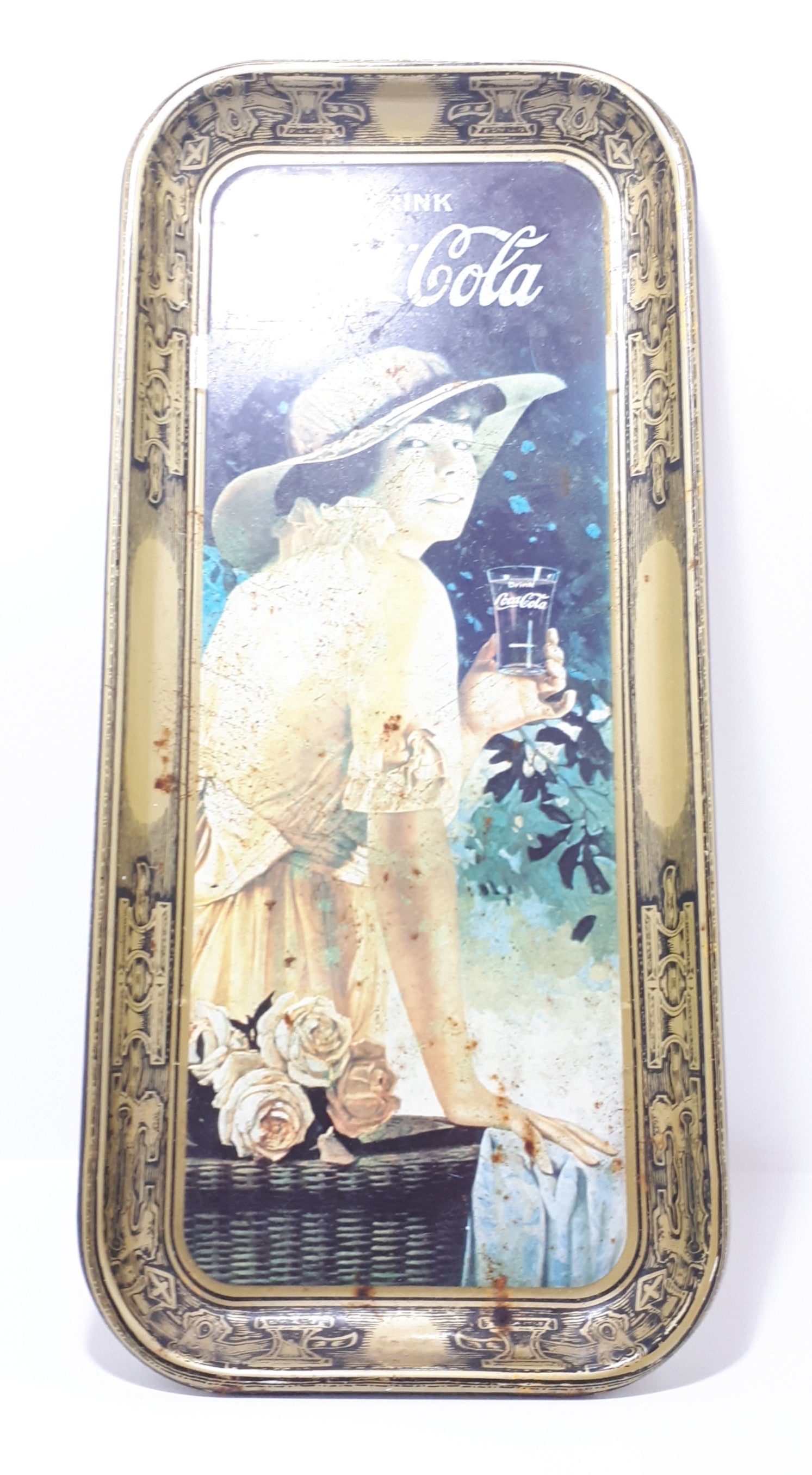 Long Rectangular Collectable Coca-Cola Tray