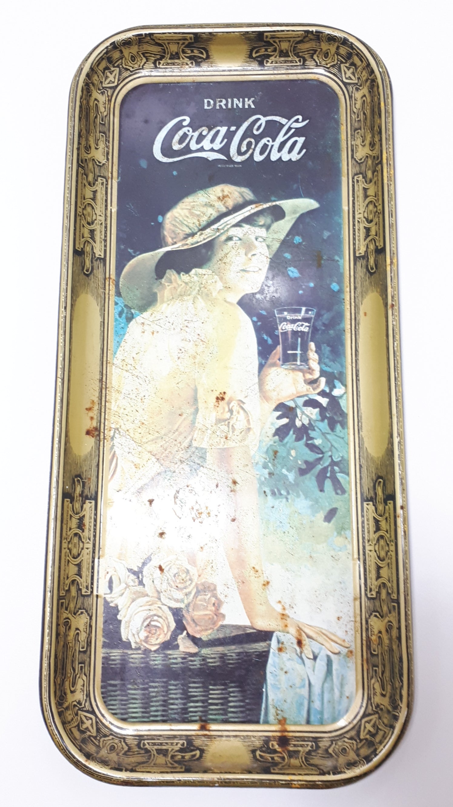 Long Rectangular Collectable Coca-Cola Tray