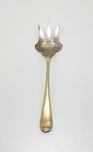 Antique Silver Plated Trident Asparagus / Pickle / Sardine Serving Fork