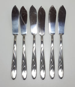 Vintage & Pristine Set of 6 W.H. Brittain Fish Knives