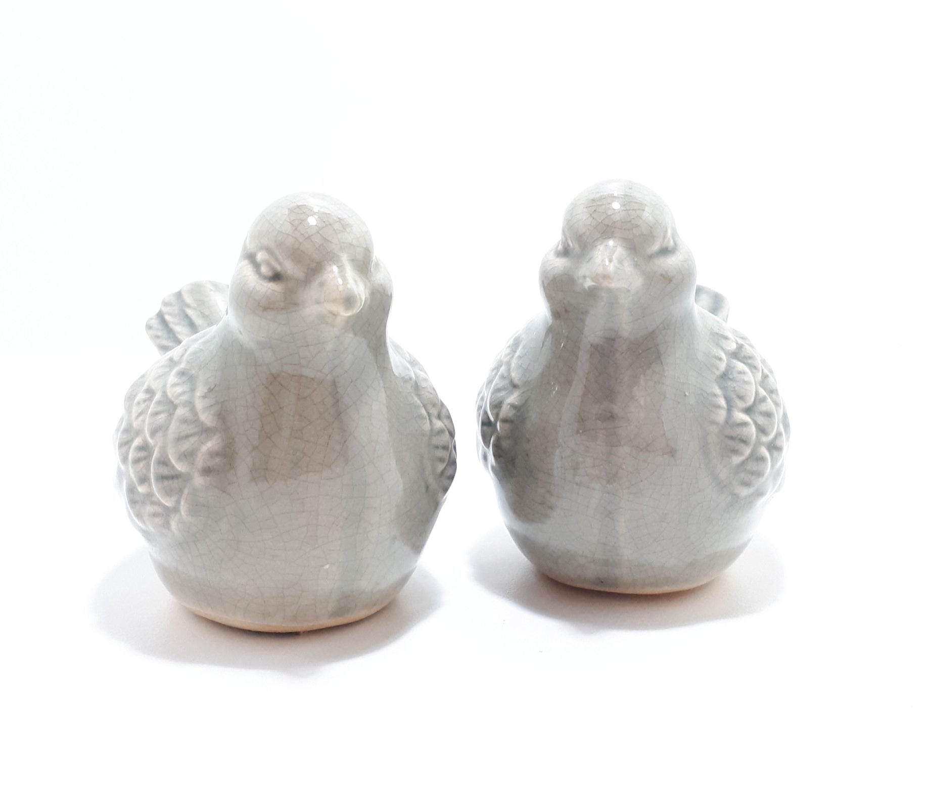 Pair Of Decorative Ceramic Bird Figurines