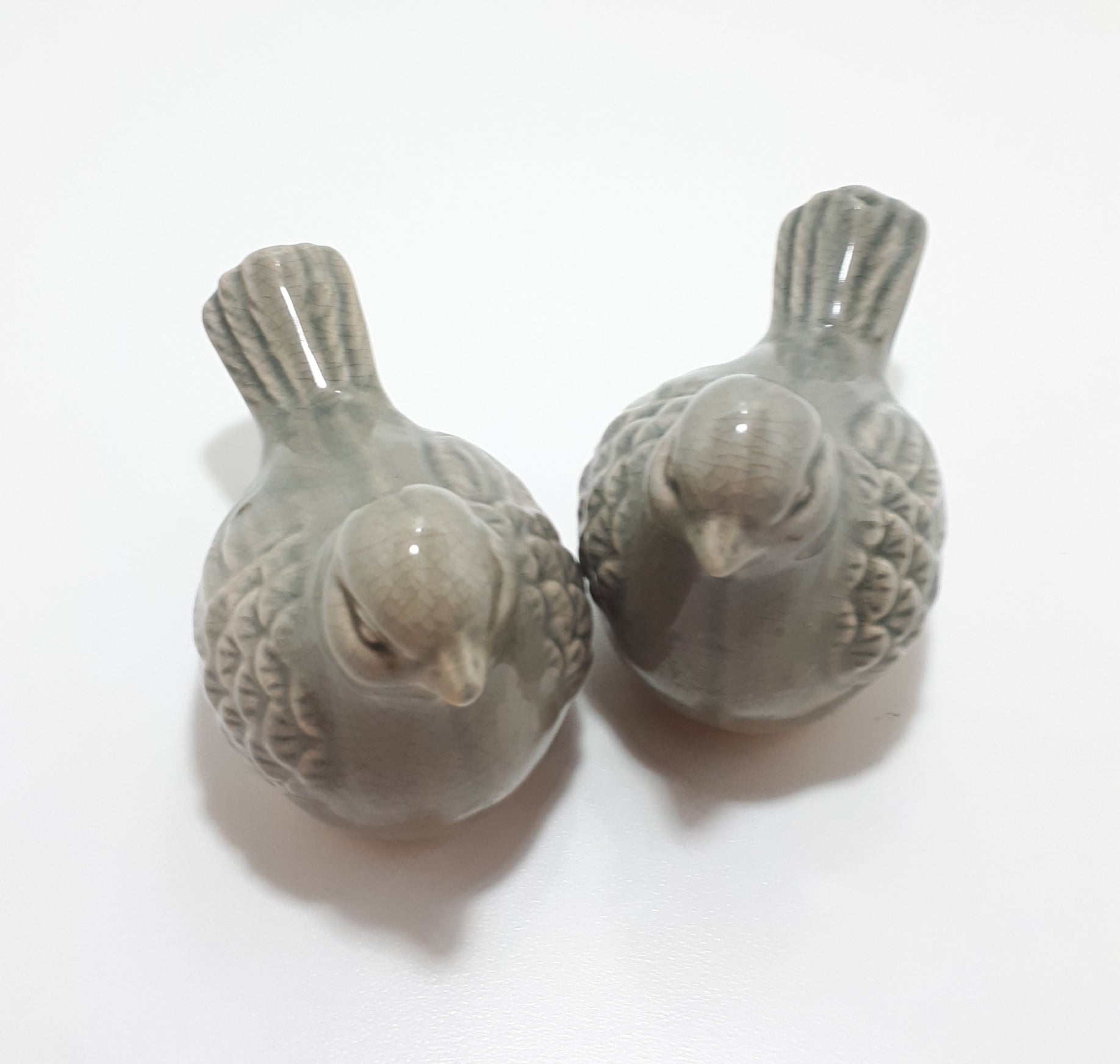 Pair Of Decorative Ceramic Bird Figurines