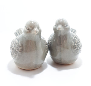 Pair Of Decorative Ceramic Bird Figurines
