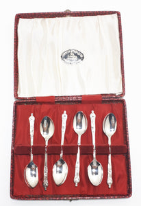Vintage Boxed Set Of 6 Apostle Spoons From Local Jeweller
