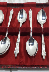 Vintage Boxed Set Of 6 Apostle Spoons From Local Jeweller
