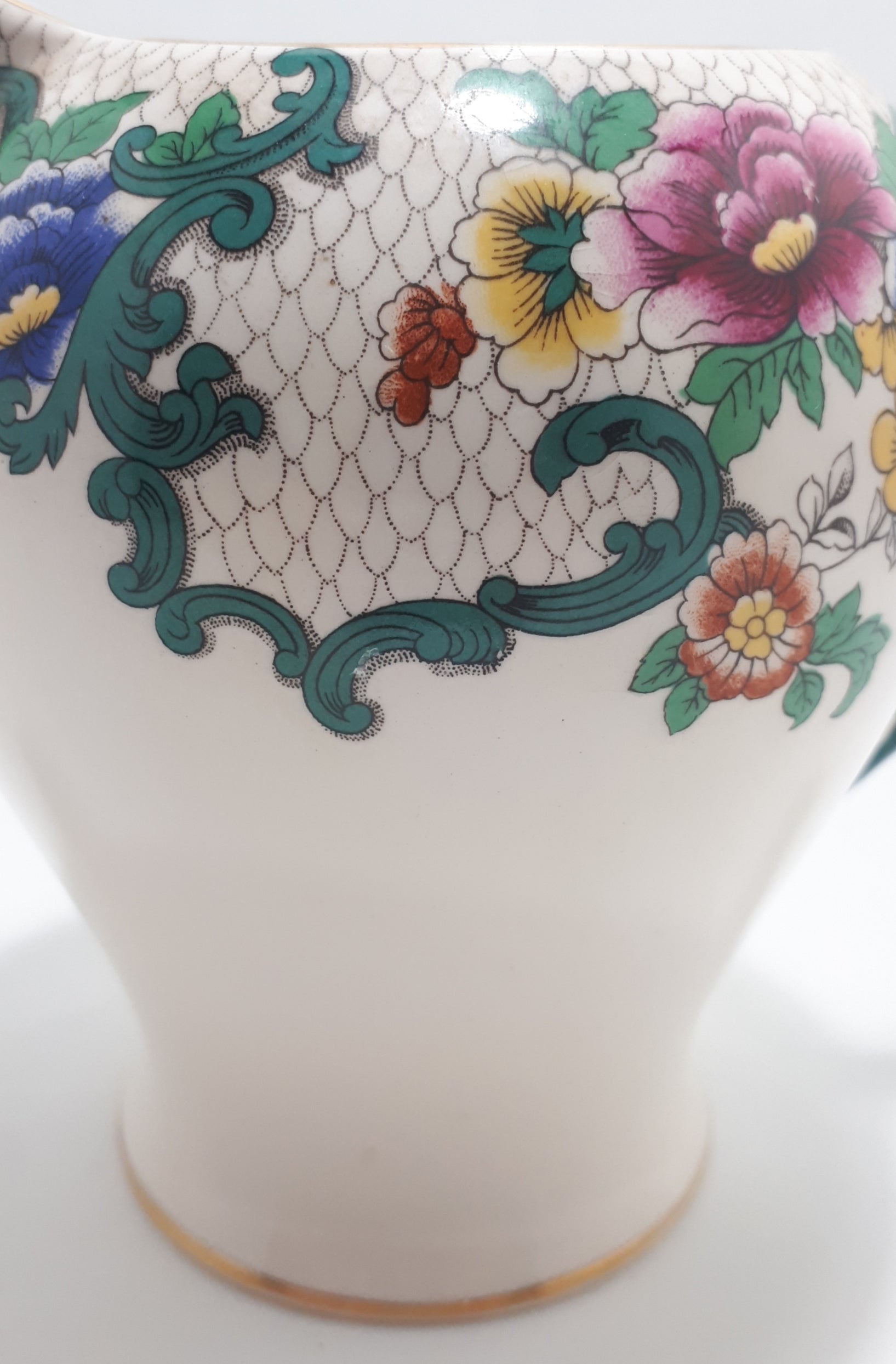 Royal Cauldon Victoria Pattern Porcelain Jug - Small
