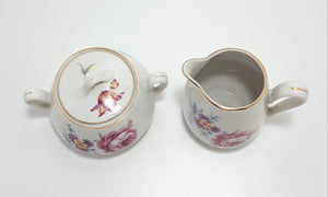 1922-1945 MZ Czechoslovakian Creamer &amp; Lidded Sugar Bowl Set