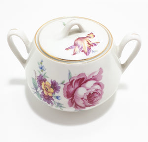 1922-1945 MZ Czechoslovakian Creamer &amp; Lidded Sugar Bowl Set