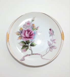 Hand Painted Kingsway Biscuit / Cake Plate – Vintage Rose