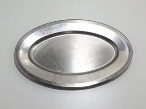 Oval Shaped Stainless Steel Serving Platter
