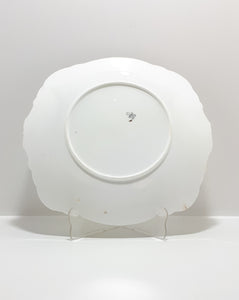 Paragon Fine Bone China Rare Antique (1920’s) Biscuit Plate With Pink Banded Floral Rim