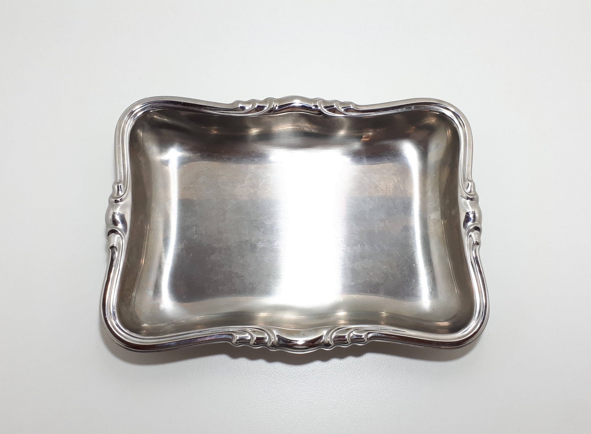 Italian Alessi Silver Plated Rectangular Bread Basket – In Original Box