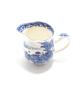 Blue & White William James Pastoral Symphony Creamer
