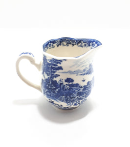 Blue & White William James Pastoral Symphony Creamer