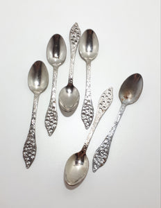 Set Of 6 Vintage Dutch Elwezetta Tea Spoons