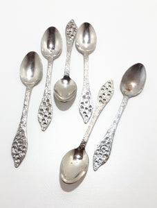 Set Of 6 Vintage Dutch Elwezetta Tea Spoons