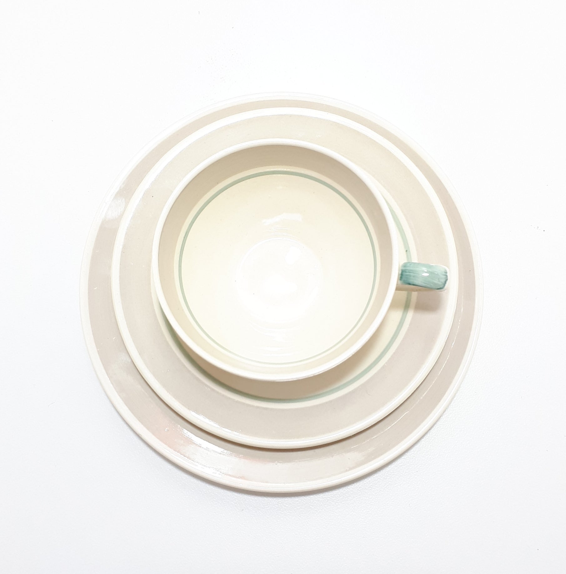 Susie Cooper Tea Trio (Cup, Saucer & Tea Plate) –Tiger Lily Pattern