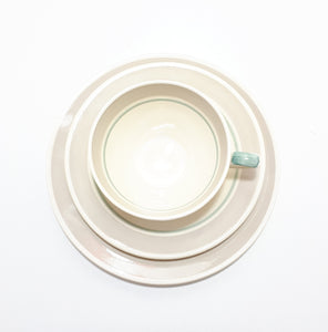 Susie Cooper Tea Trio (Cup, Saucer & Tea Plate) –Tiger Lily Pattern