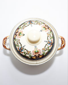 Decorated Enamel Cooking Pot