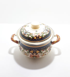 Decorated Enamel Cooking Pot