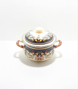 Decorated Enamel Cooking Pot