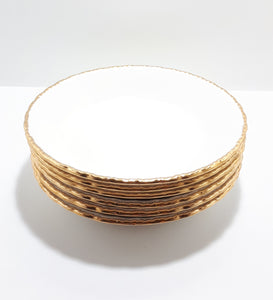 c.1936-54 W H Grindley Creampetal Set Of 6 Vintage Soup / Larger Dessert Bowls