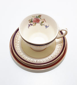 Antique Johnson Bros. Pareek Tea Trio – Cup, Saucer & Tea Plate