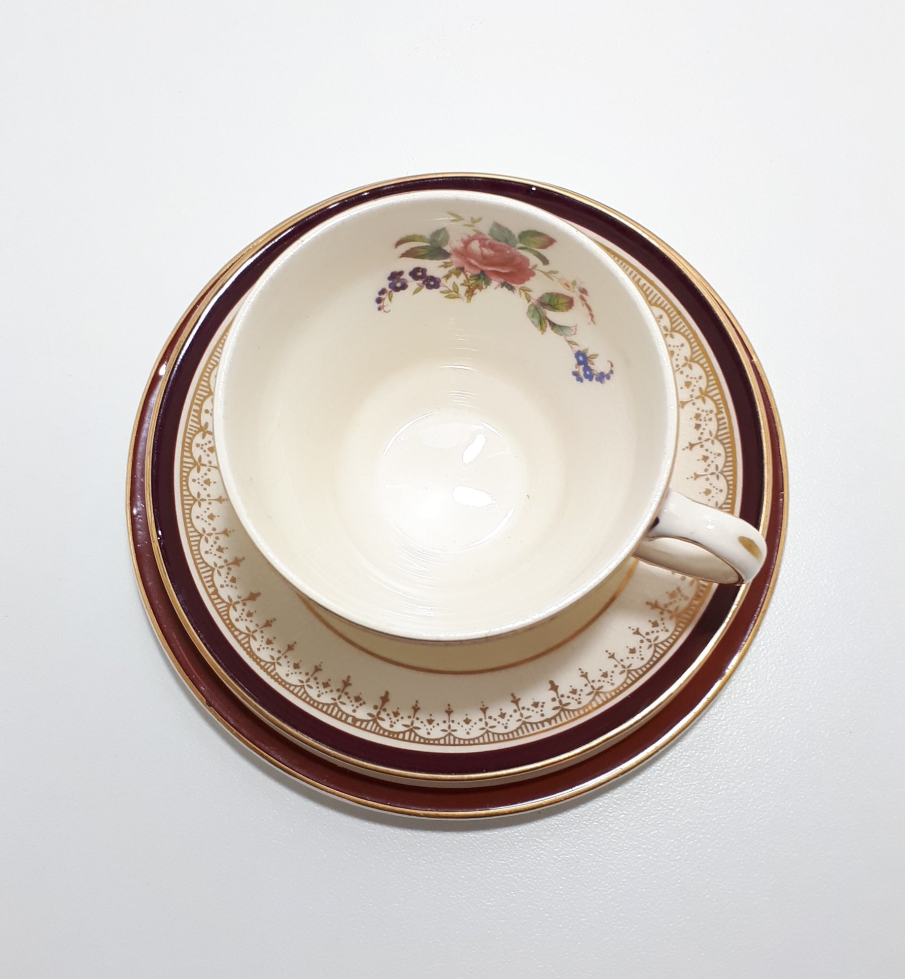 Antique Johnson Bros. Pareek Tea Trio – Cup, Saucer & Tea Plate