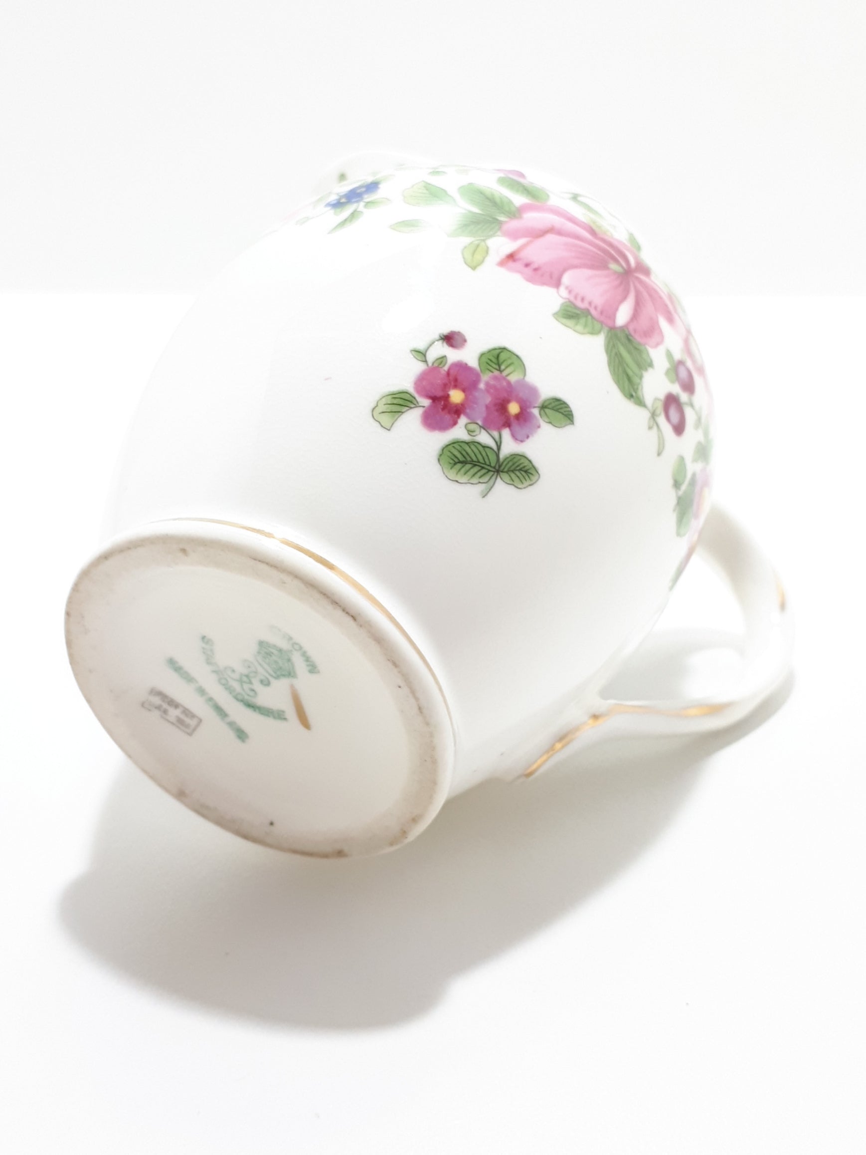 Rare Antique Fine Porcelain Crown Staffordshire Creamer