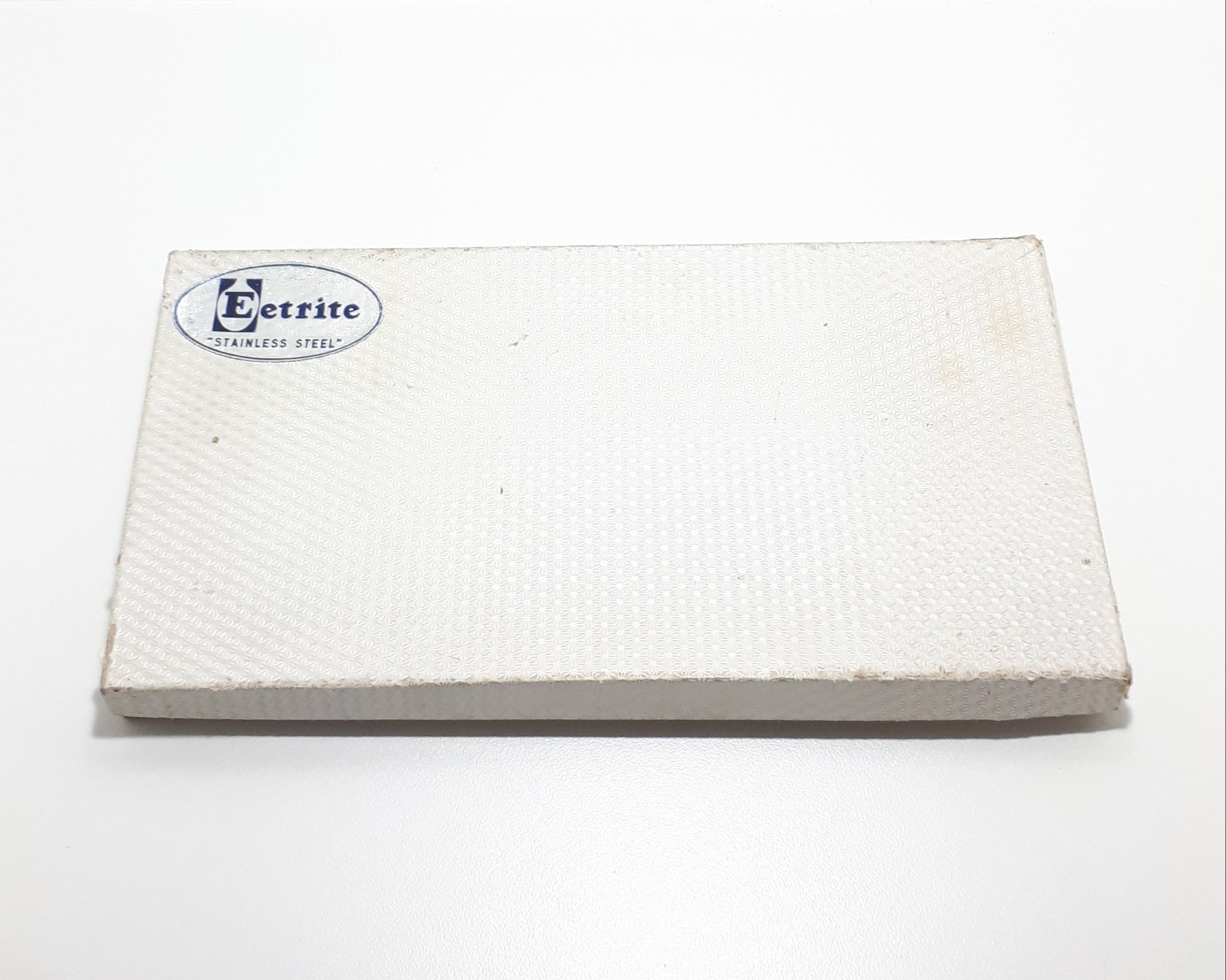 Retro Set Of 12 Eetrite “Moderna” Handle Design Stainless Steel & Bakelite Cutlery – Original Box