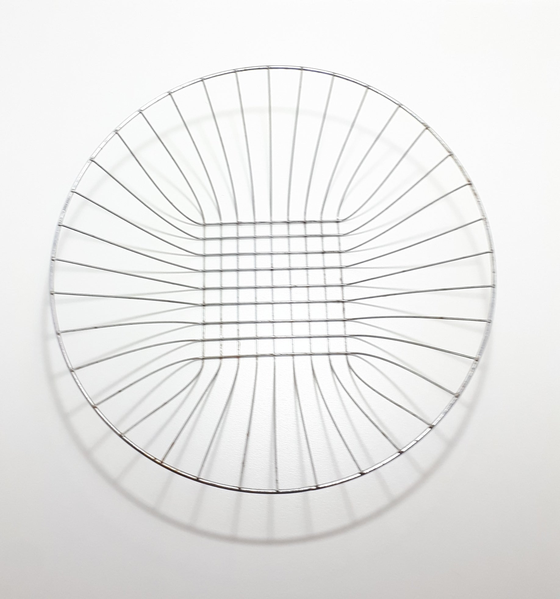 Contemporary Steel Wire Flared Countertop Display Basket