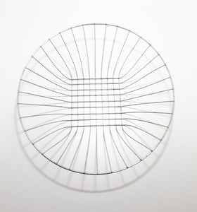 Contemporary Steel Wire Flared Countertop Display Basket