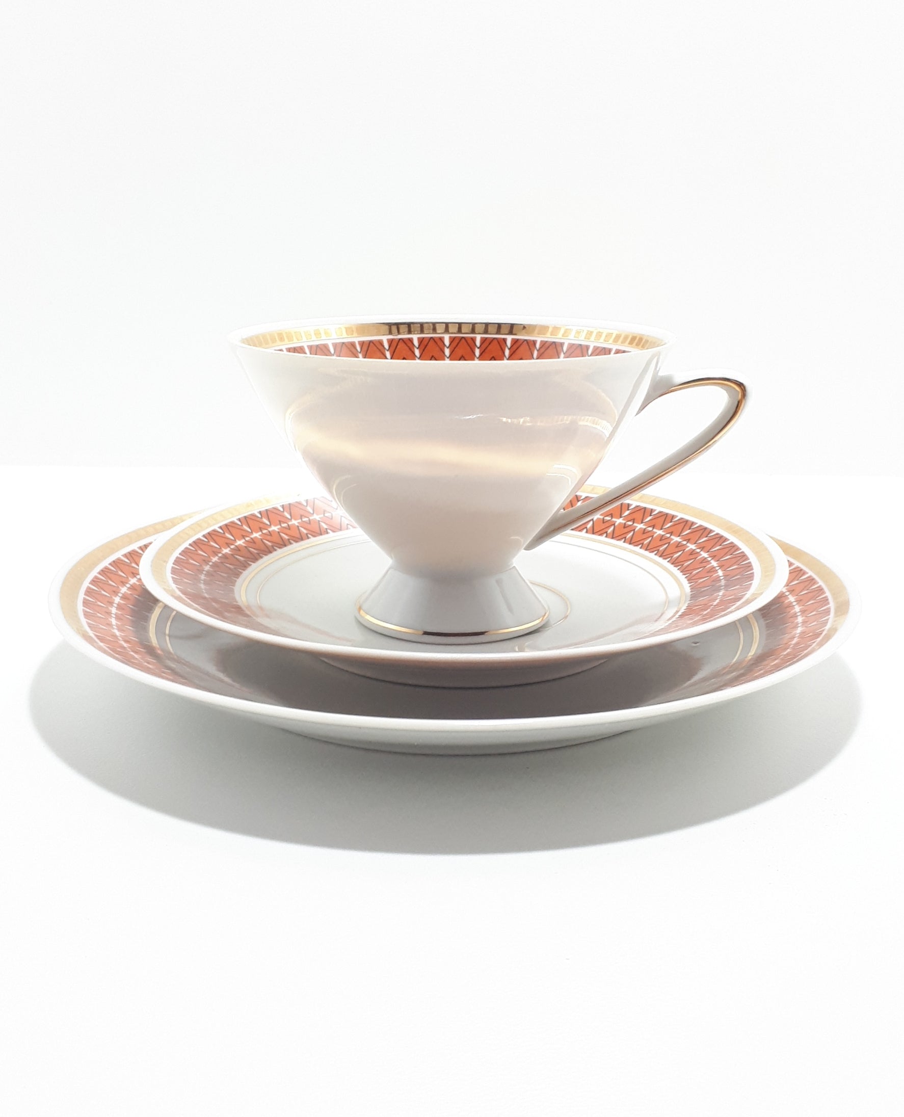 Plaue Schierholz (Germany) Tea Trio – Cup, Saucer & Tea Plate