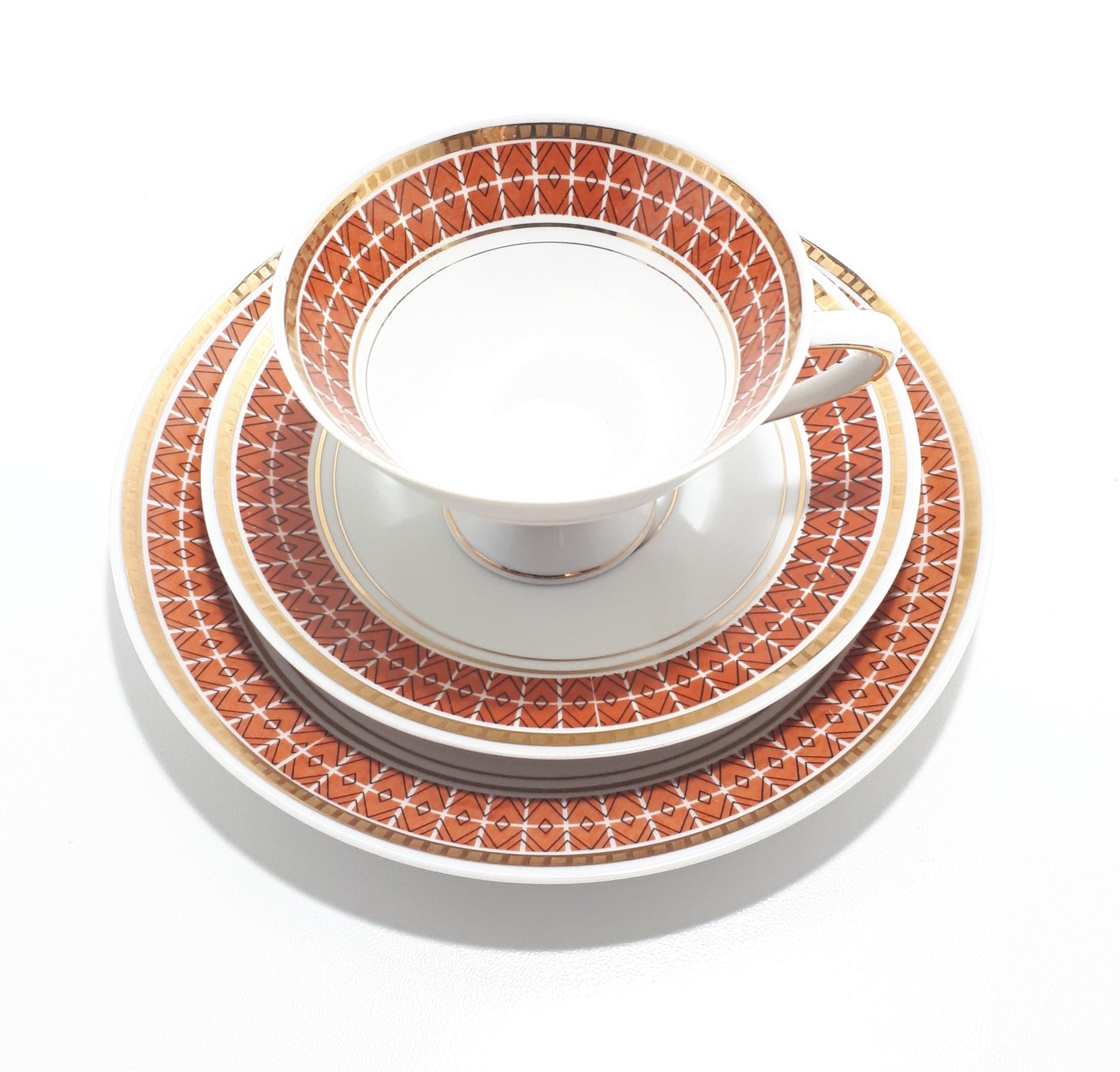 Kahla (Germany) Tea Trio – Cup, Saucer & Tea Plate – Affordable