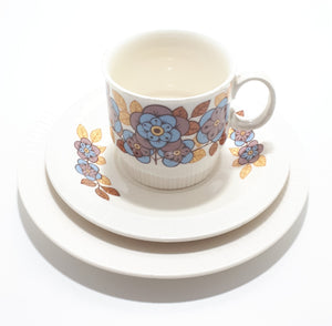 South-African Retro Continental China Tea/Coffee Trio – Cup, Saucer & Tea Plate
