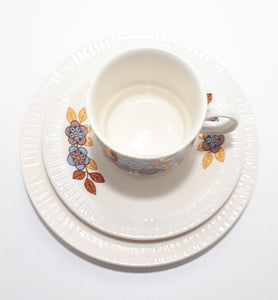 South-African Retro Continental China Tea/Coffee Trio – Cup, Saucer & Tea Plate
