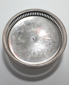 Vintage (Pre 1950’s) Pierced & Etched Silver Plated Tazza