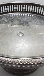 Vintage (Pre 1950’s) Pierced & Etched Silver Plated Tazza
