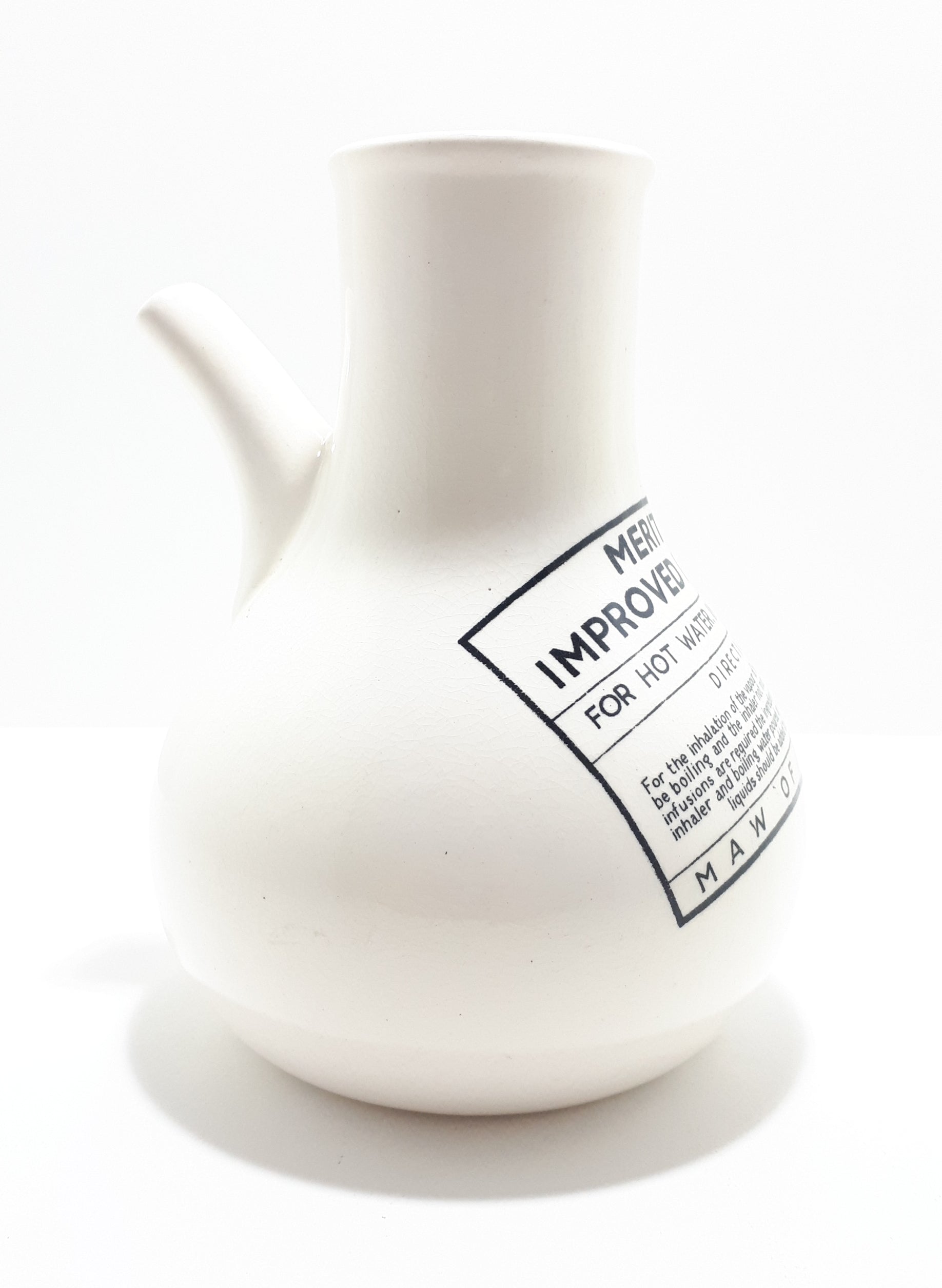 Rare Antique Ceramic Meritor Improved Inhaler By MAW Of London (Solomon Maw – Surgeons Instrument Maker)
