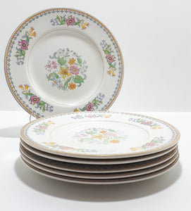 Early 1930’s Set Of 6 John Maddock & Sons Cake Plates