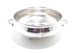Antique (Early 1900’s) Paw Footed Silver Plated Emess Serving or Display Bowl With Handles
