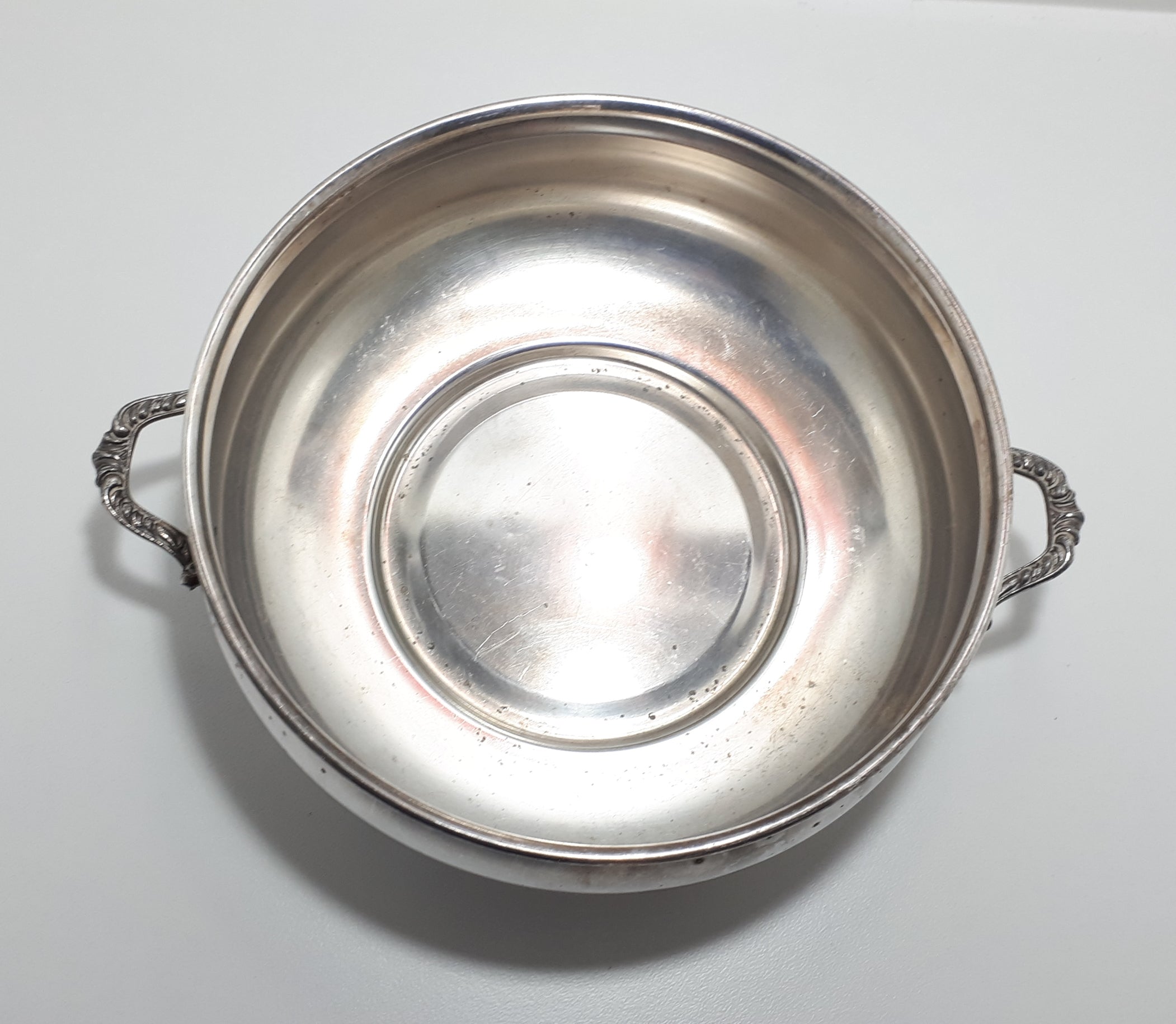 Antique (Early 1900’s) Paw Footed Silver Plated Emess Serving or Display Bowl With Handles