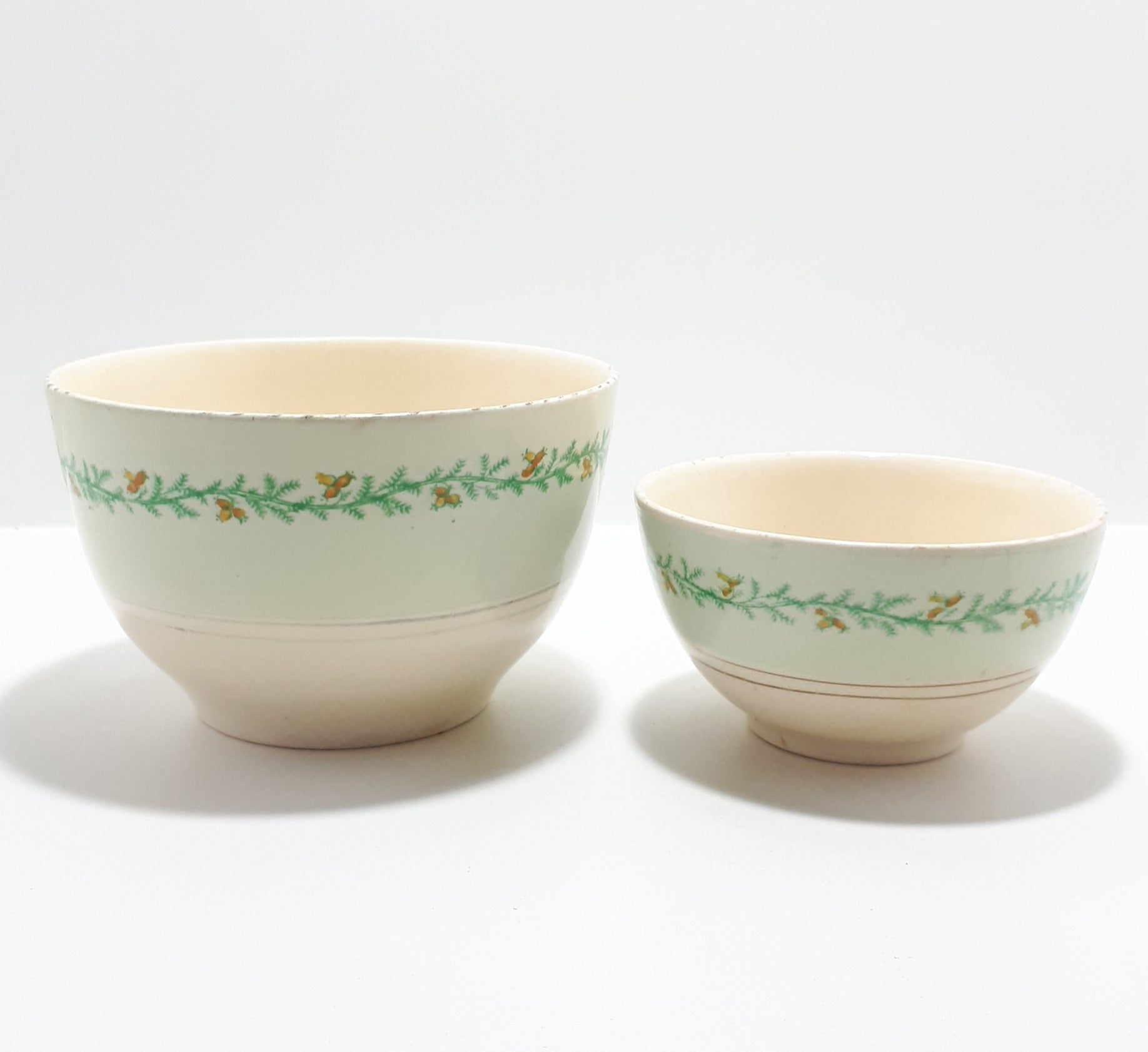 1940’s Pair of Porcelain Burleigh Ware (Burgess & Leigh) Bowls