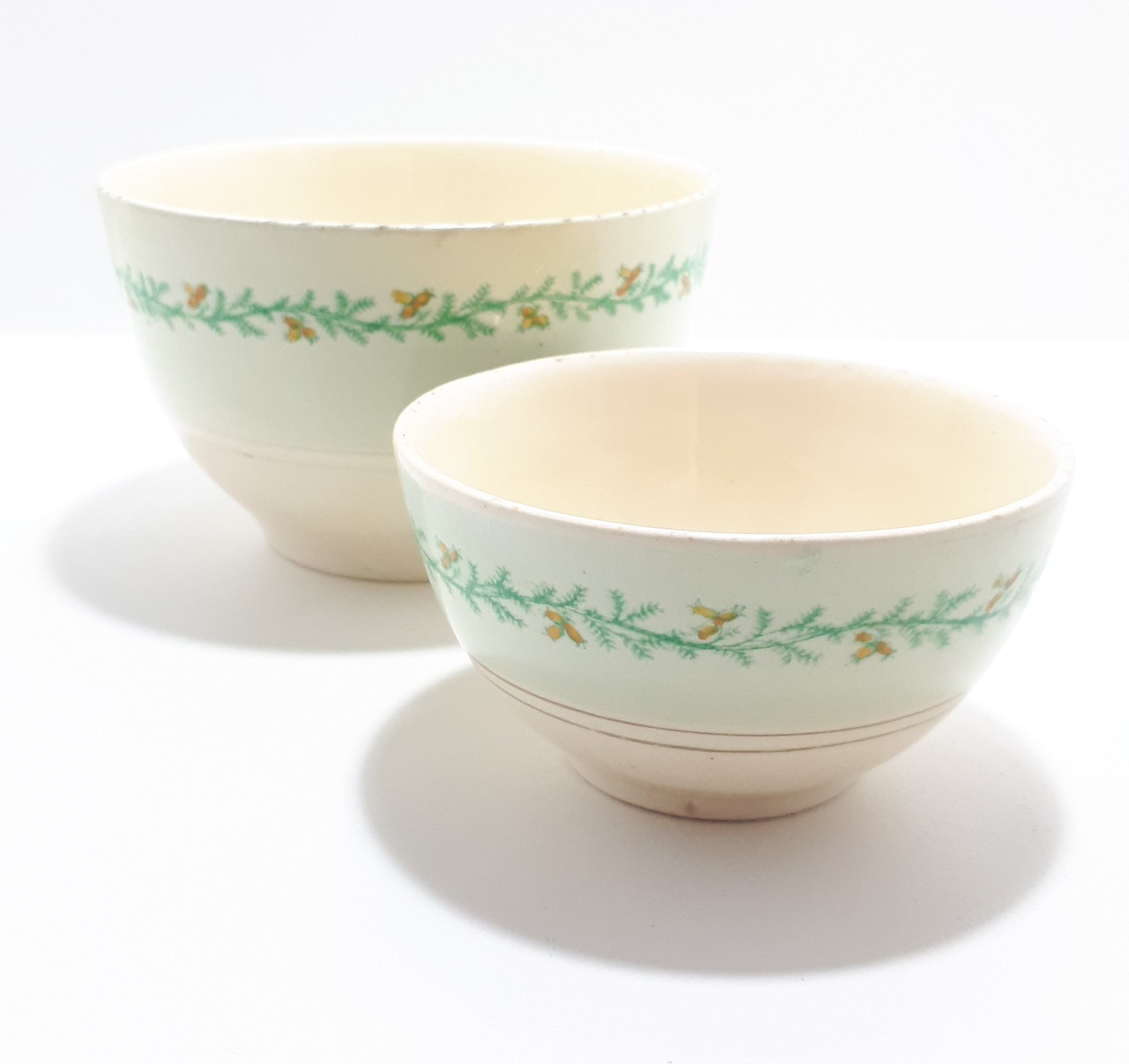 1940’s Pair of Porcelain Burleigh Ware (Burgess & Leigh) Bowls
