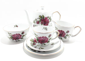 21 Piece Alfred Meakin Glo White Tea Set