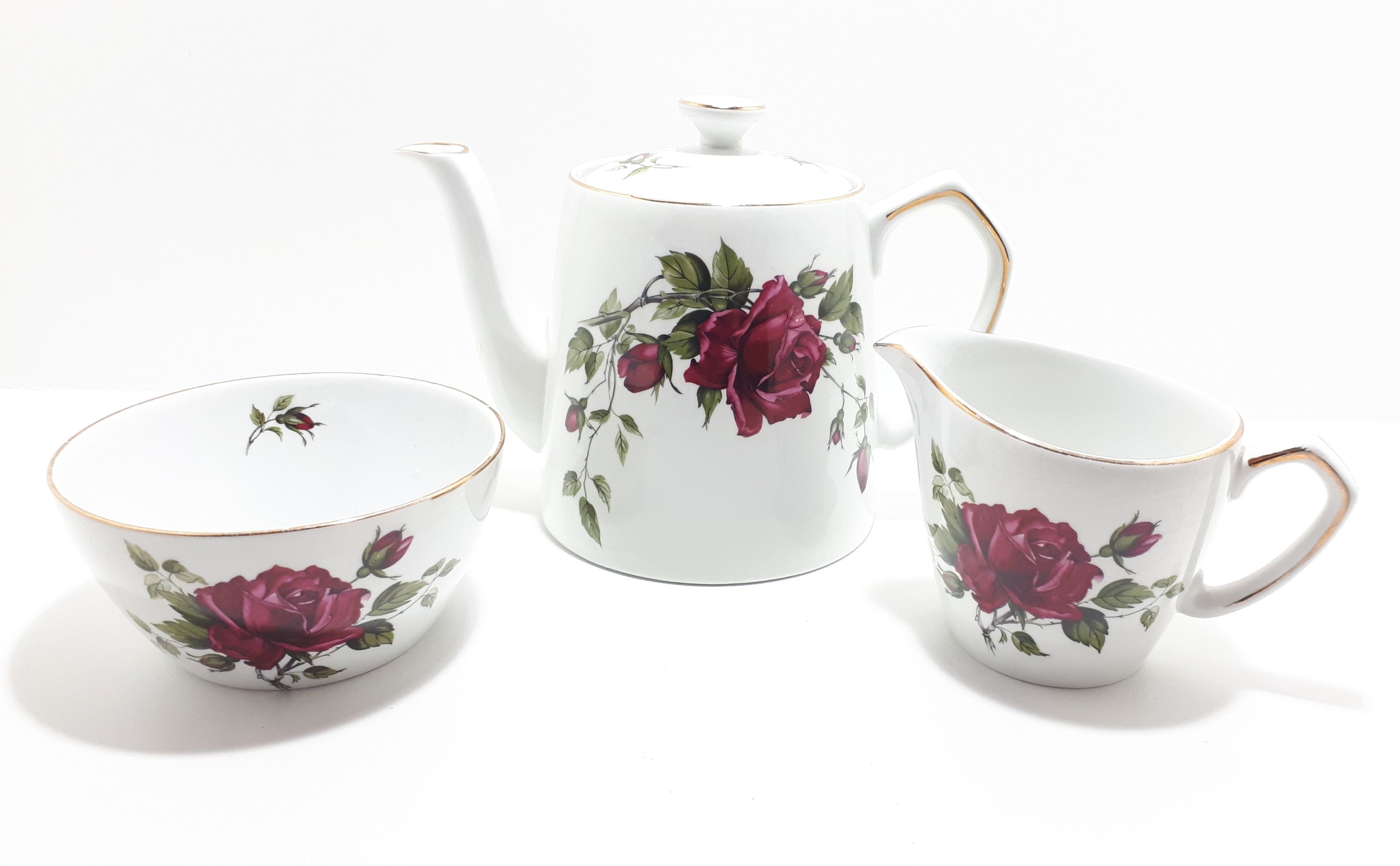 21 Piece Alfred Meakin Glo White Tea Set