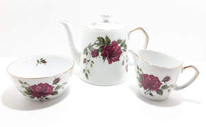 21 Piece Alfred Meakin Glo White Tea Set