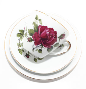 21 Piece Alfred Meakin Glo White Tea Set